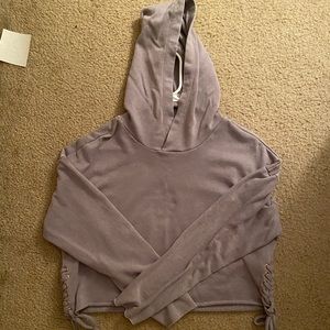 Long sleeve purple sweater